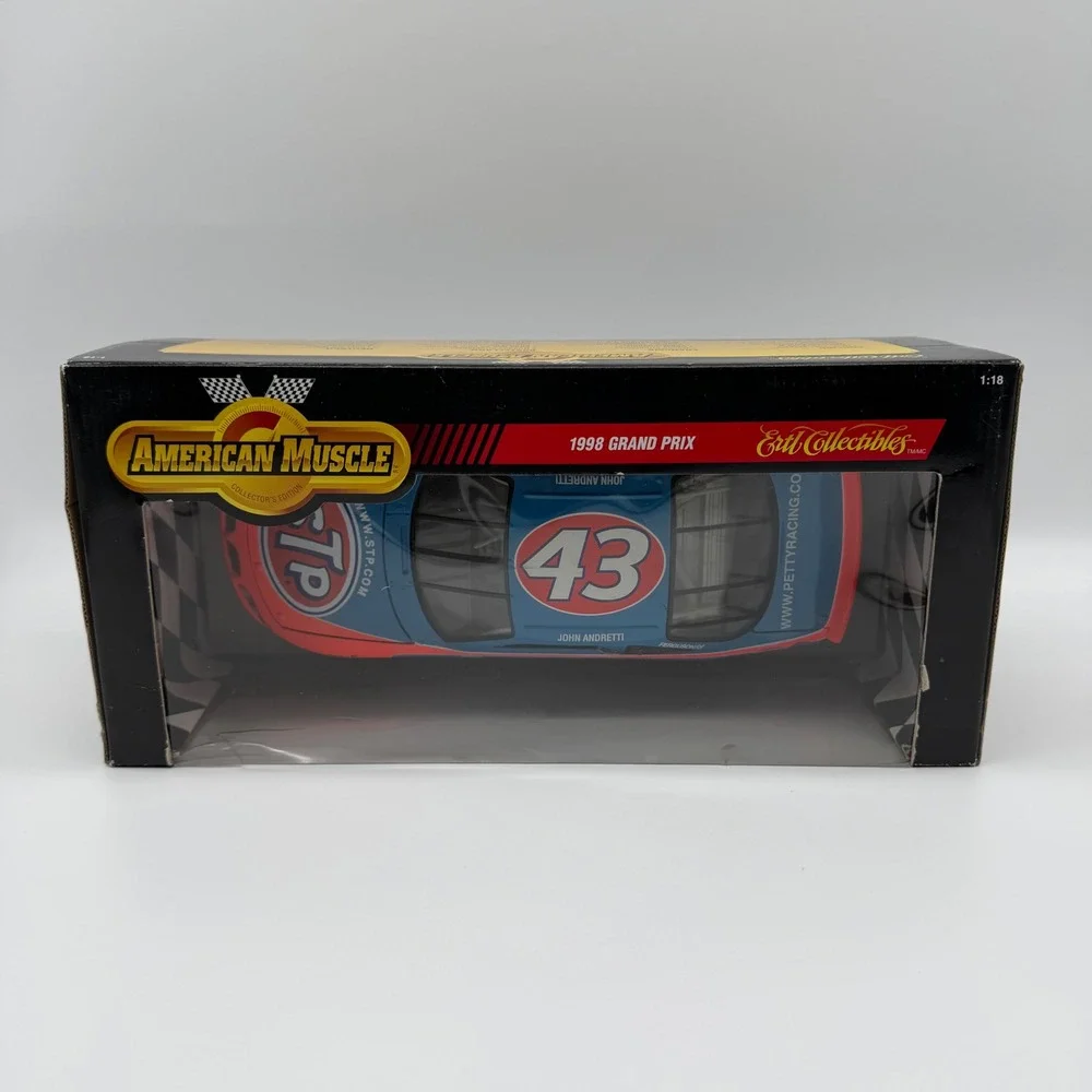 Vintage 1998 ERTL American Muscle #43 John Andretti STP Pontiac Grand Prix 1/18